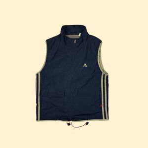 1990s S zip up vest by Athletic Works, vintage windbreaker-style nylon vest